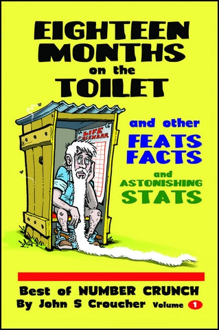 Eighteen Months on the Toilet and other Feats, Facts & Astonishing Stats